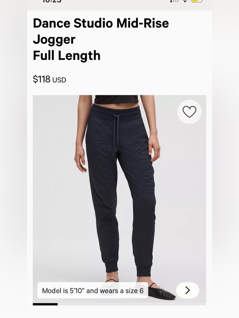 Dance studio jogger in true navy